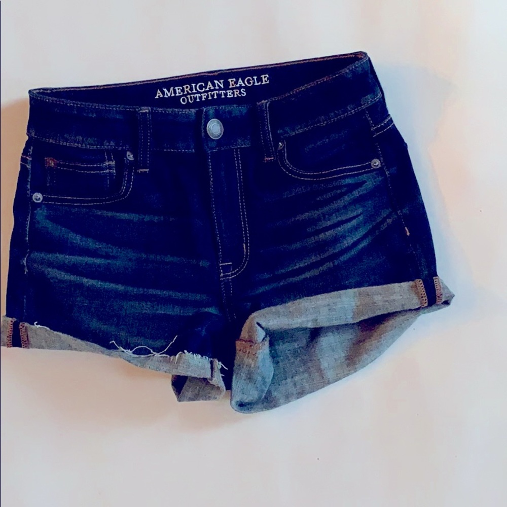 Hugh waisted denim shorts